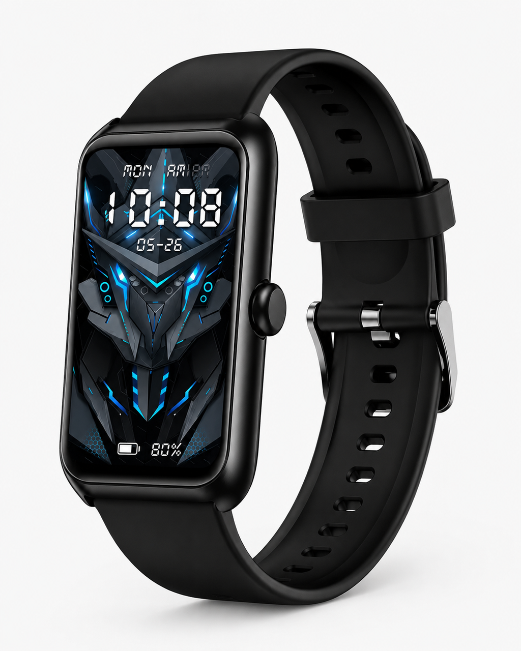 Montre connectées en noir pour femme